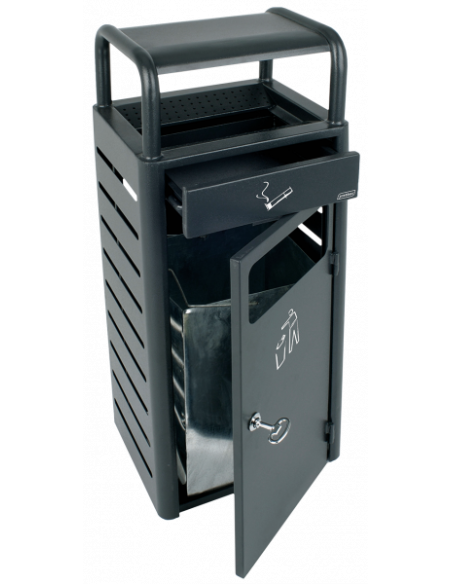 Probbax Contenedor de 20L/2,3L con cenicero