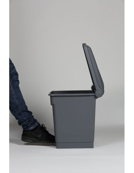 Probbax SO-1230-GRY: Contenedor con Pedal 30 L