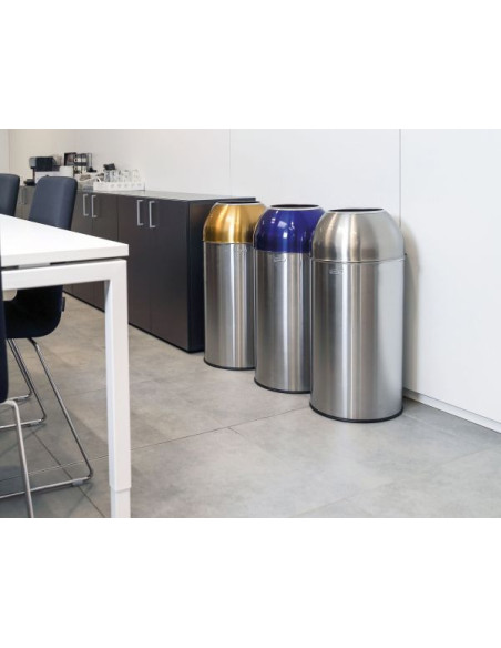 Probbax OD-6140-SBLU: Papelera Cúpula Abierta 40 L