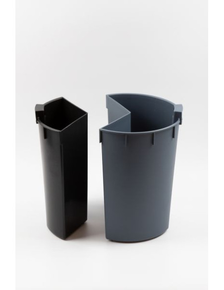 Probbax WB-1253-BLA: Papelera 2 Compartimentos 13 L