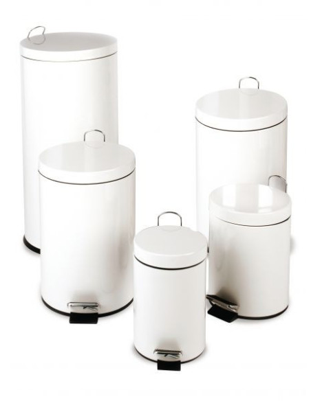 Probbax SO-6020-WHT: Papelera Pedal 20 L Pack 2