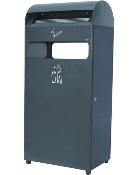 Probbax Contenedor de 48L/4,7L con cenicero