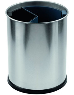 Probbax WB-1253-SSSTL: Papelera 2 Compartimentos 13 L
