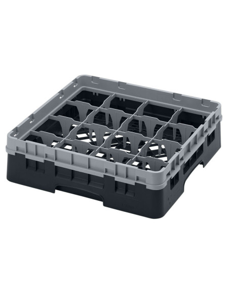 CAMBRO - 16S318-151 - Cesta de lavado 16 comp. 1 altura - 10,9 cm Ø máx. - alt. máx. 9,4 cm - 50 x 50 x 14,3 cm