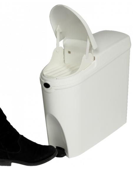 Probbax Contenedor con pedal para toallas sanitarias