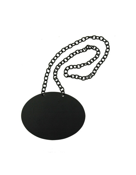 Tablecraft Collar de pizarra para dispensadores de bebidas de vidrio