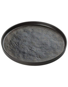 Tablecraft Plato redondo - 27 cm Ø Marrón mate