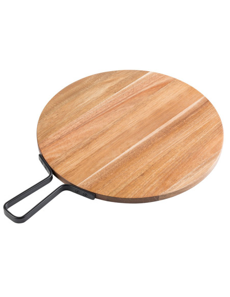 Tablecraft Paleta redonda - 35,5 cm Ø con mango metálico de 12 cm