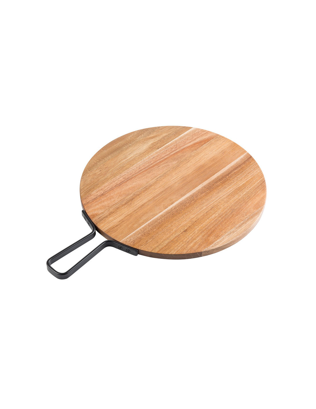 Tablecraft Paleta redonda - 35,5 cm Ø con mango metálico de 12 cm