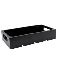 Tablecraft Caja madera GN 1/3 - 32,5 x 17,5 x 7 cm Negro