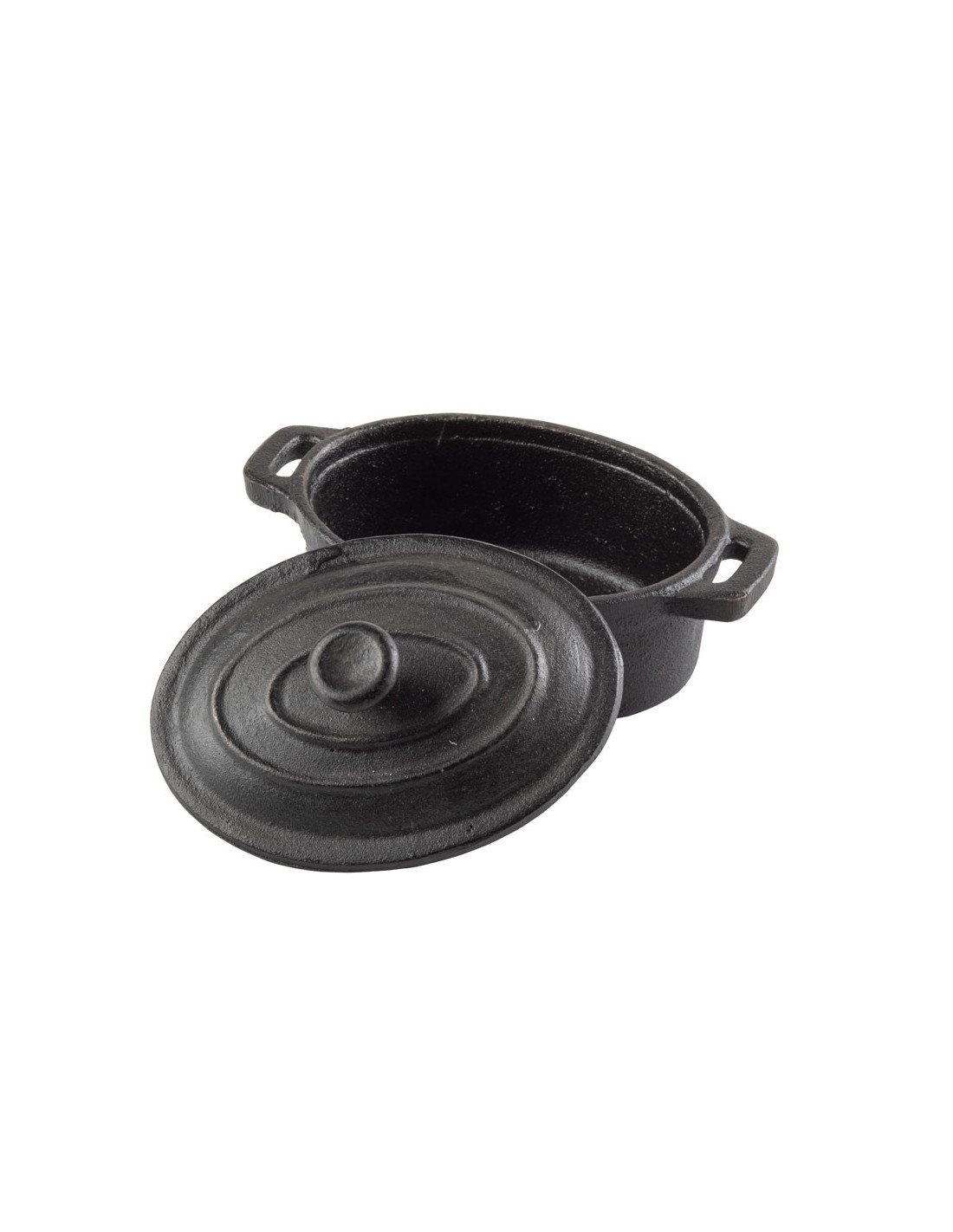 Tablecraft Cacerolita con tapa ovalada 12 x 8,5 x 4,5 cm - 235 ml