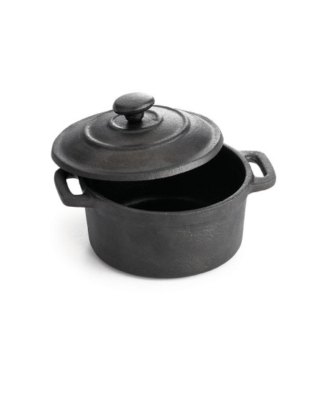 Tablecraft Cacerolita con tapa redonda - 9 cm Ø x 4,5 cm alto. - 235 ml