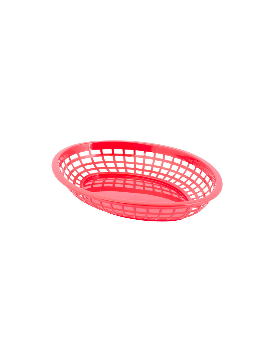 Tablecraft Cesta ovalada Jumbo de 30 x 22 x 4,5 cm Rojo