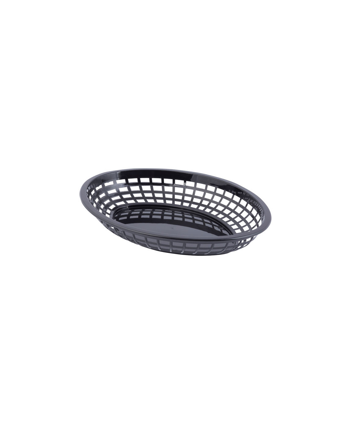 Tablecraft Cesta ovalada Jumbo de 30 x 22 x 4,5 cm Negro