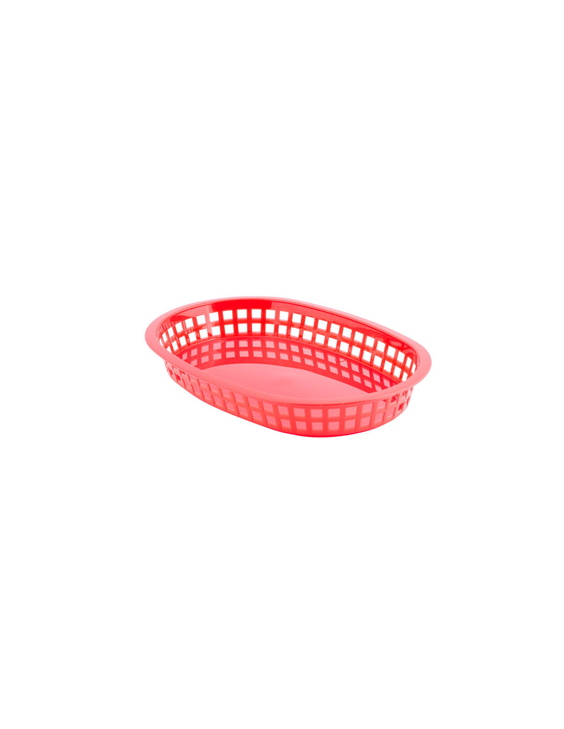 Tablecraft Cesta ovalada Chicago de 26,5 x 17,7 x 3,75 cm Rojo