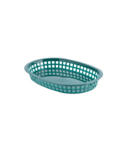 Tablecraft Cesta ovalada Chicago de 26,5 x 17,7 x 3,75 cm Verde Bosque
