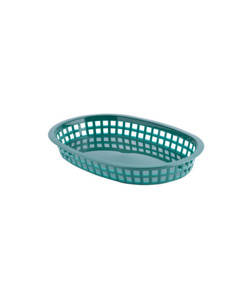 Tablecraft Cesta ovalada Chicago de 26,5 x 17,7 x 3,75 cm Verde Bosque