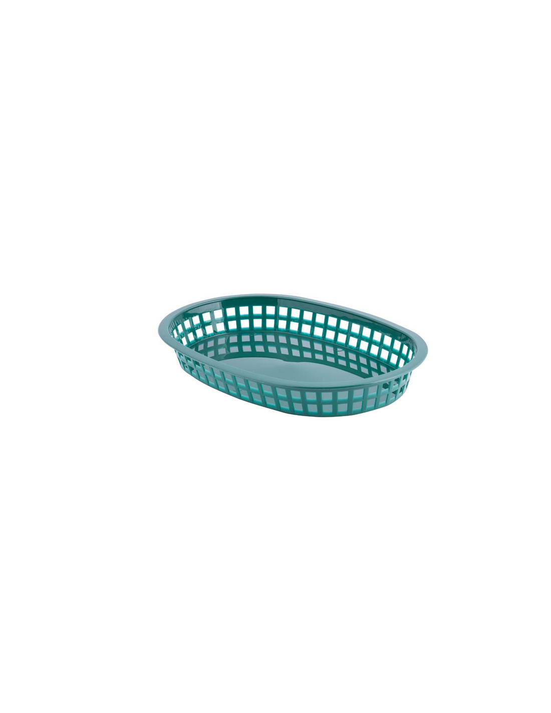 Tablecraft Cesta ovalada Chicago de 26,5 x 17,7 x 3,75 cm Verde Bosque