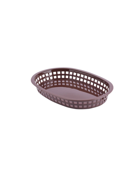Tablecraft Cesta ovalada Chicago de 26,5 x 17,7 x 3,75 cm Marrón