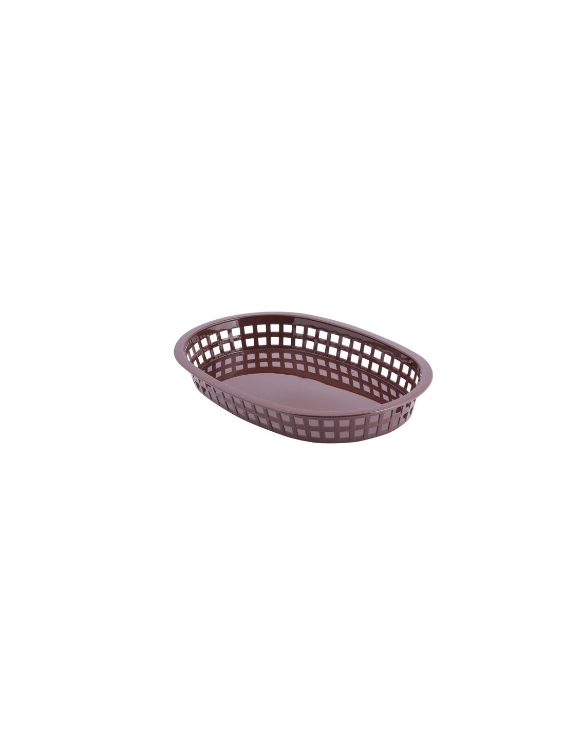 Tablecraft Cesta ovalada Chicago de 26,5 x 17,7 x 3,75 cm Marrón