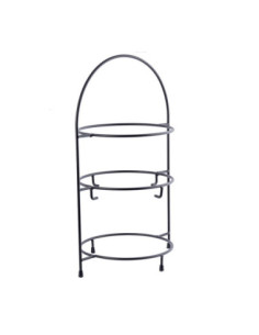 Tablecraft Torre para fajitas - soporte con 3 anillos - 45 x 28,6 x 20,6 cm