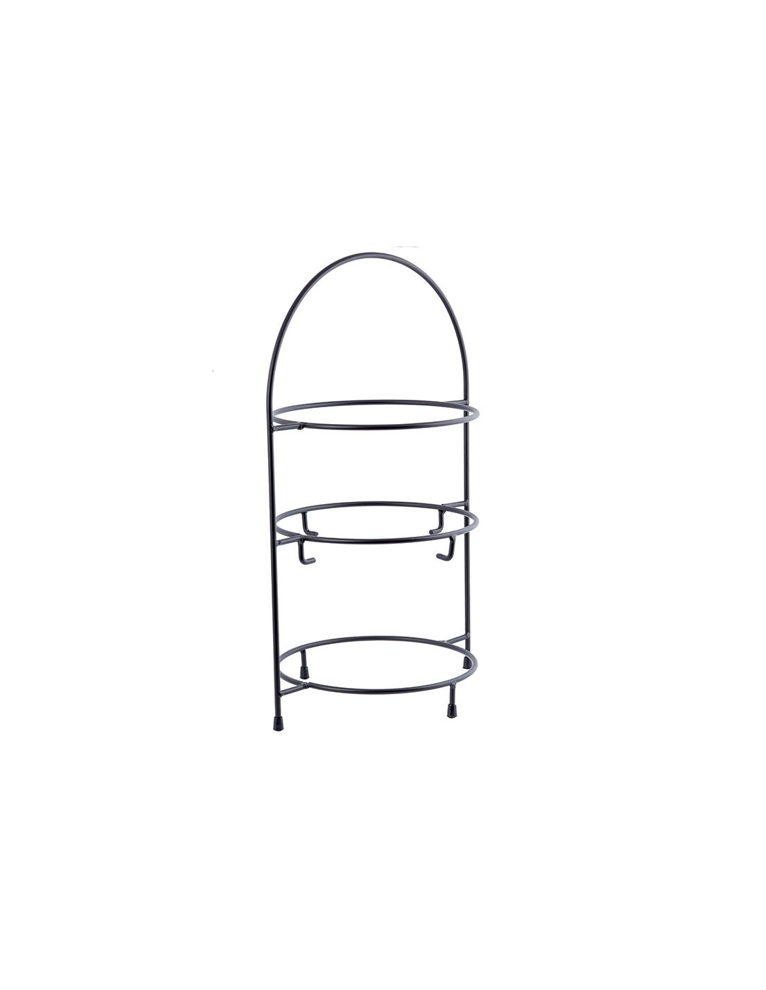 Tablecraft Torre para fajitas - soporte con 3 anillos - 45 x 28,6 x 20,6 cm