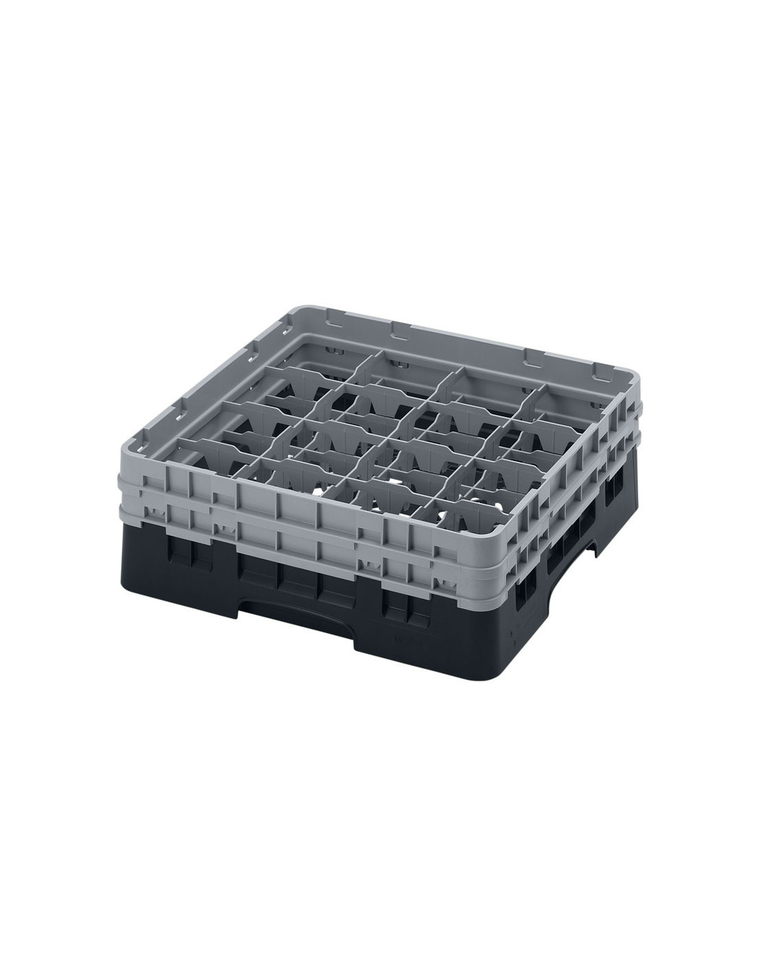 CAMBRO - 16S434-110 - Cesta de lavado 16 comp. 2 alturas - 10,9 cm Ø máx. - alt. máx. 13,5 cm - 50 x 50 x 18,4 cm