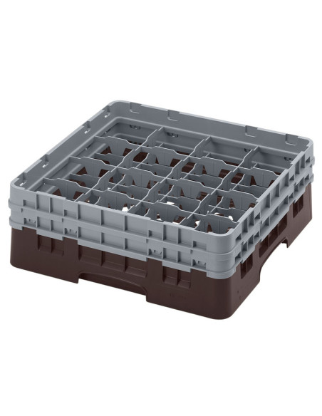CAMBRO - 16S434-110 - Cesta de lavado 16 comp. 2 alturas - 10,9 cm Ø máx. - alt. máx. 13,5 cm - 50 x 50 x 18,4 cm