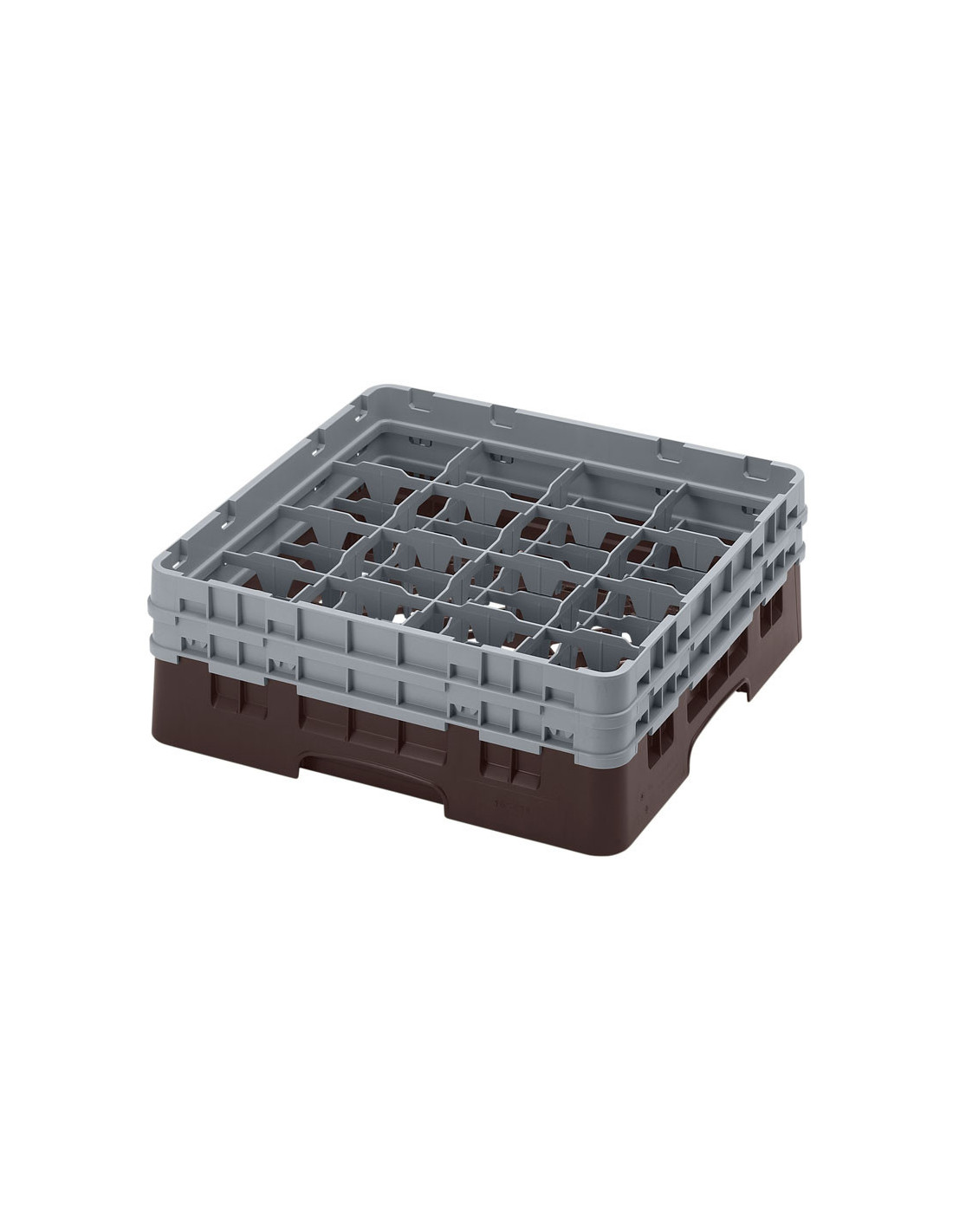 CAMBRO - 16S434-110 - Cesta de lavado 16 comp. 2 alturas - 10,9 cm Ø máx. - alt. máx. 13,5 cm - 50 x 50 x 18,4 cm