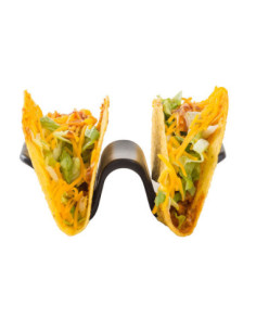 Tablecraft Soporte de melamina para tacos - 1-2 tacos, 9 x 5,5 x 4 cm
