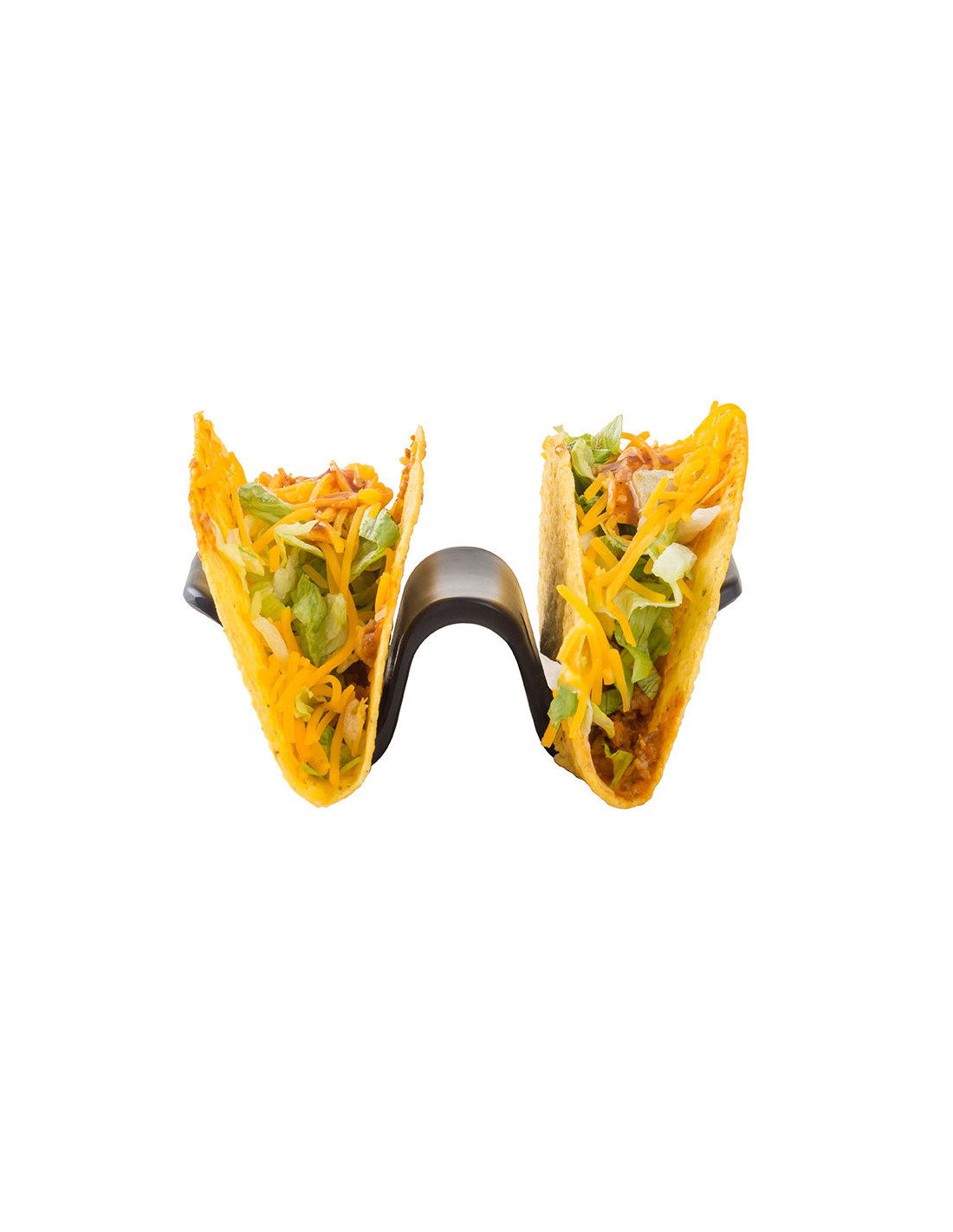 Tablecraft Soporte de melamina para tacos - 1-2 tacos, 9 x 5,5 x 4 cm