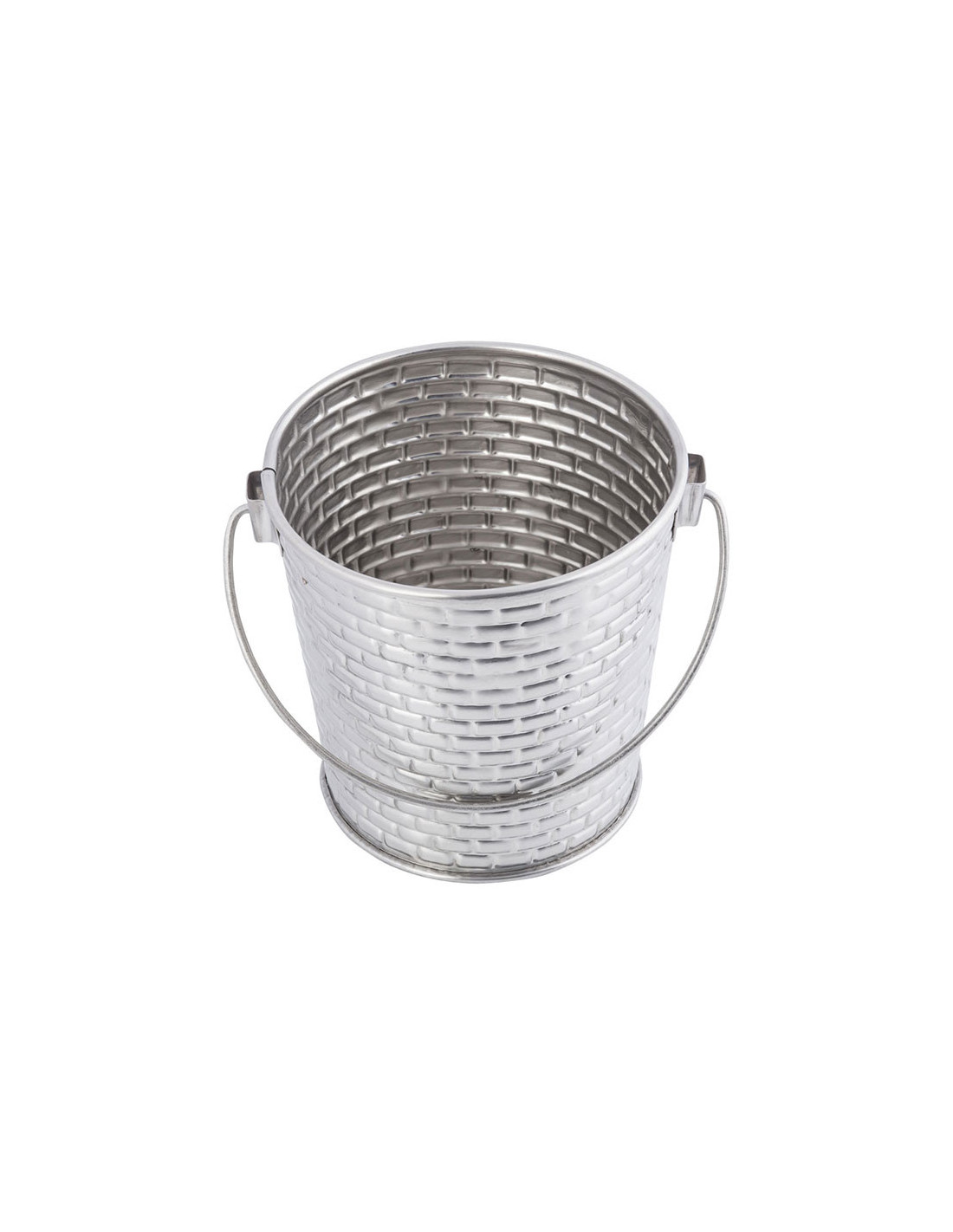 Tablecraft Cubo de 10,5 cm Ø x 9,5 cm alto. - 490 ml - textura de ladrillos
