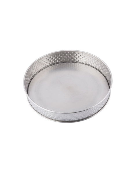 Tablecraft Bandeja redonda 21,6 cm Ø x 3,8 cm alto. - textura de ladrillos