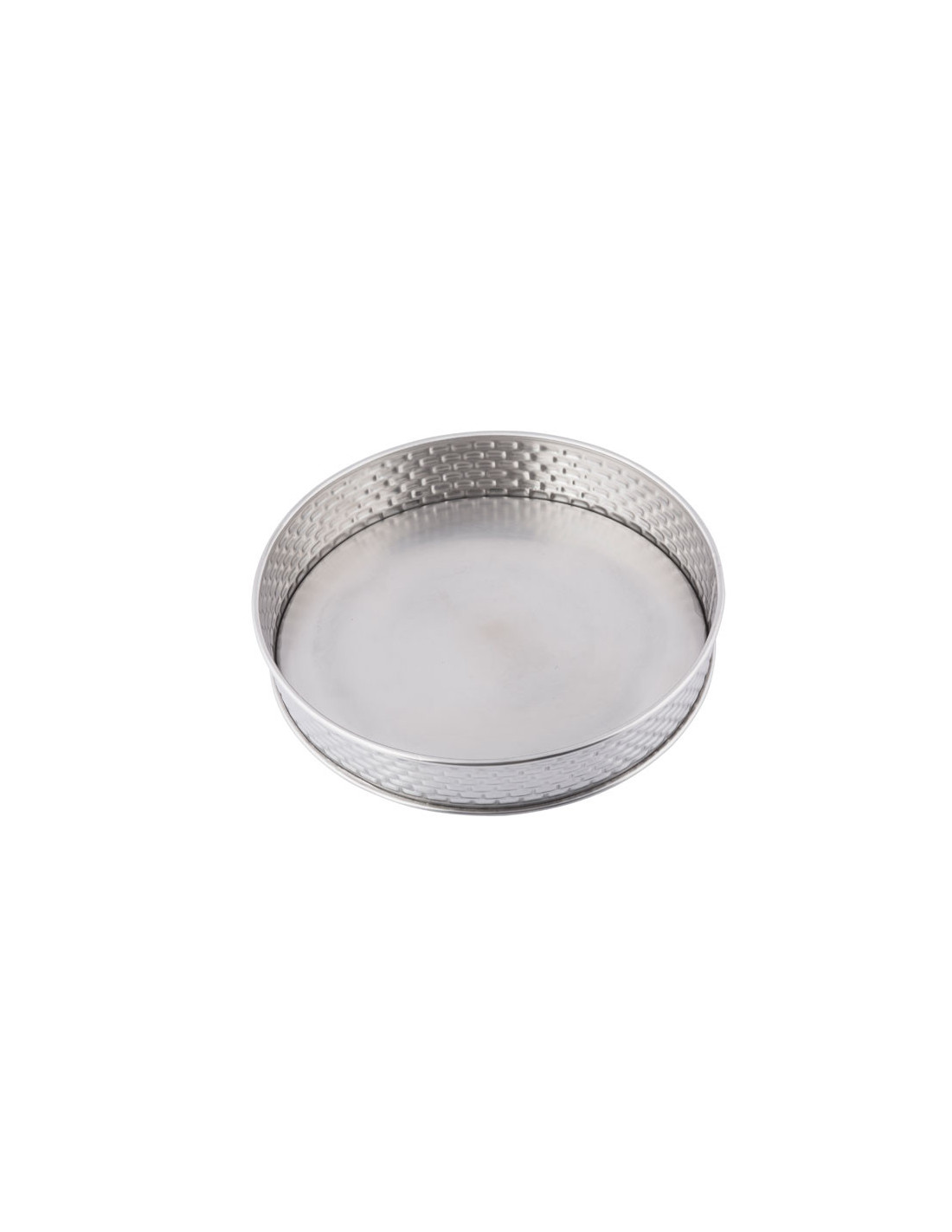 Tablecraft Bandeja redonda 21,6 cm Ø x 3,8 cm alto. - textura de ladrillos