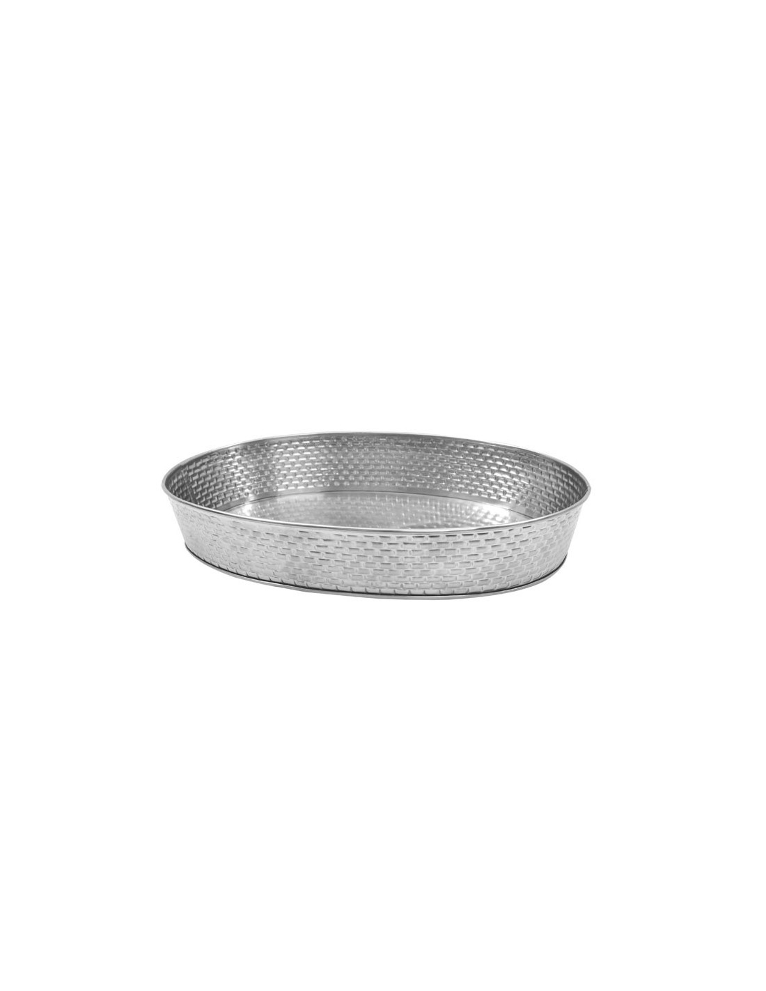 Tablecraft Bandeja ovalada 33 cm x 22,8 cm x 3,8 cm alto.- textura de ladrillos