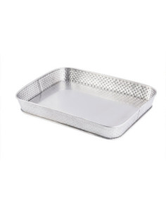 Tablecraft Bandeja rectangular 30,5 cm x 22,8 cm x 3,8 cm alto.- textura de ladrillos