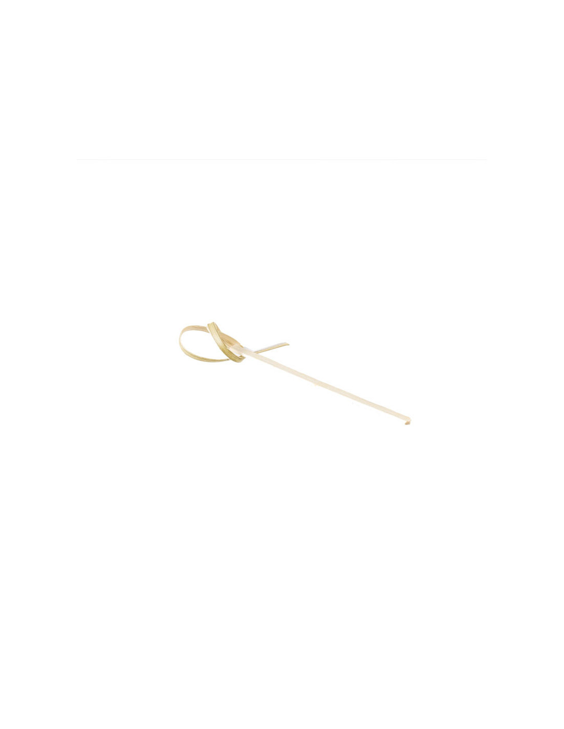 Tablecraft Palillo marcador con nudo - 9 cm - paquetes de 100 unidades Natural