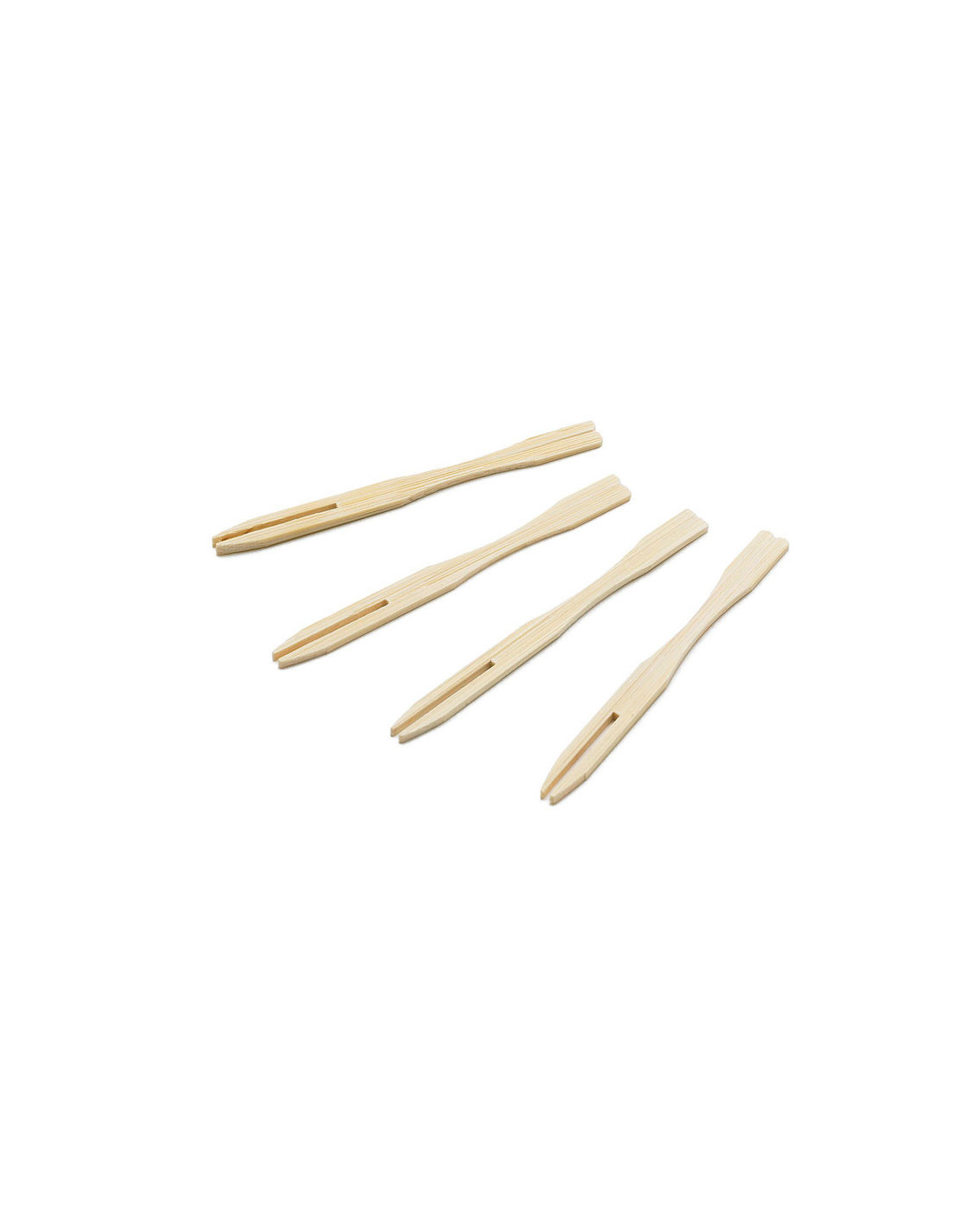 Tablecraft Palillo marcador tipo tenedor - 9 cm - paquetes de 100 unidades Natural