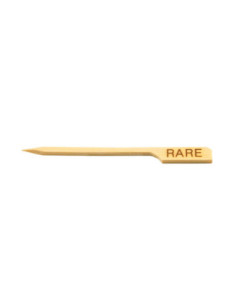 Tablecraft Palillo marcador de carne "Poco hecho" - 9 cm - paq. 100 Uds.