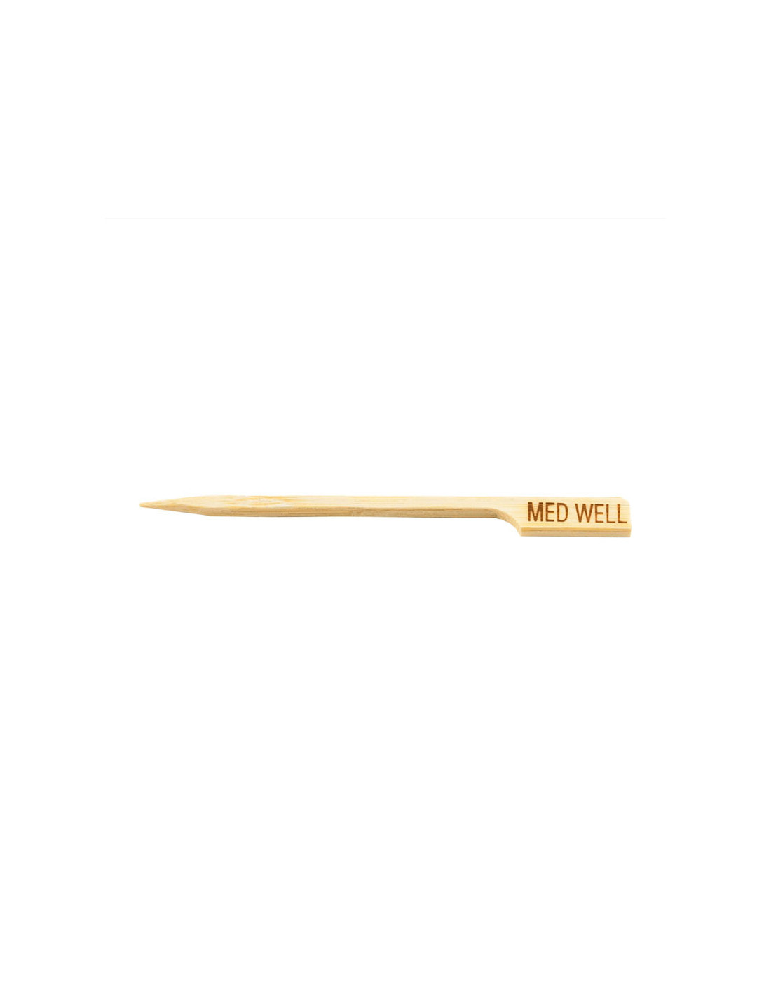 Tablecraft Palillo marcador de carne "Hecho" - 9 cm - paq. 100 Uds.