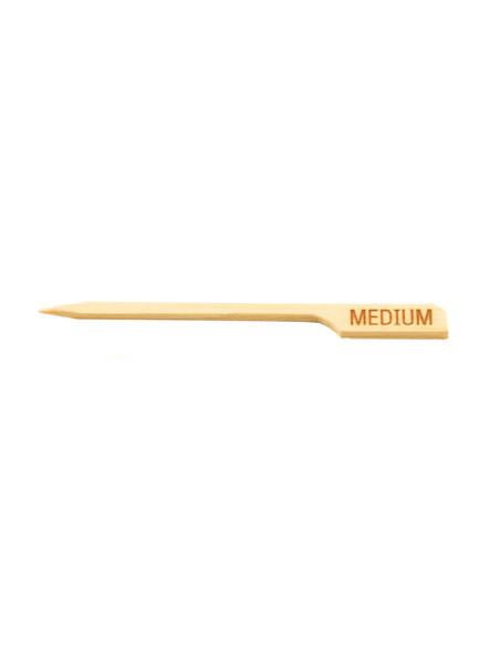 Tablecraft Palillo marcador de carne "Punto medio" - 9 cm - paq. 100 Uds.