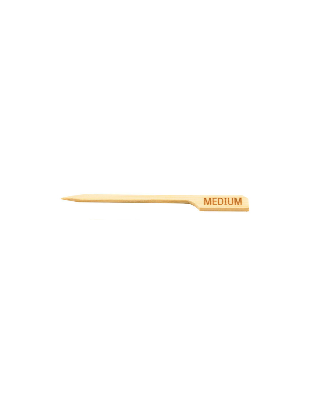 Tablecraft Palillo marcador de carne "Punto medio" - 9 cm - paq. 100 Uds.