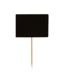 Tablecraft Palillo marcador con pizarrita 9 cm con pinza - paq. de 100 Uds.