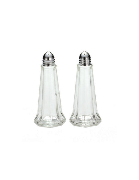 Tablecraft Eiffel de vidrio con tapa cromada - 28 gr.