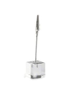 Tablecraft Tarjetero de acrílico triangular - 2,5 x 2,5 x 11 cm
