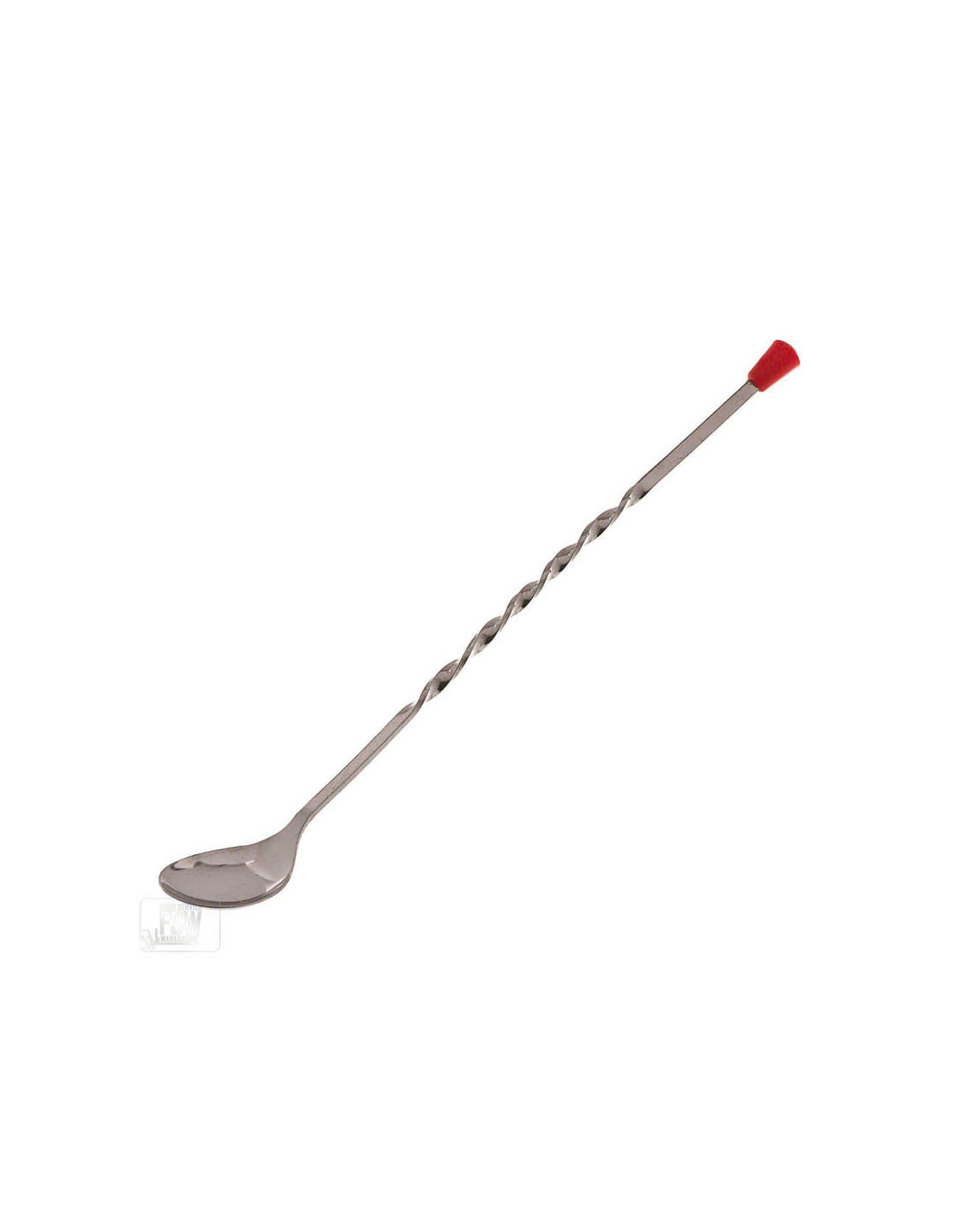 Tablecraft Agitadores cuchara con agarradera roja - 28 cm