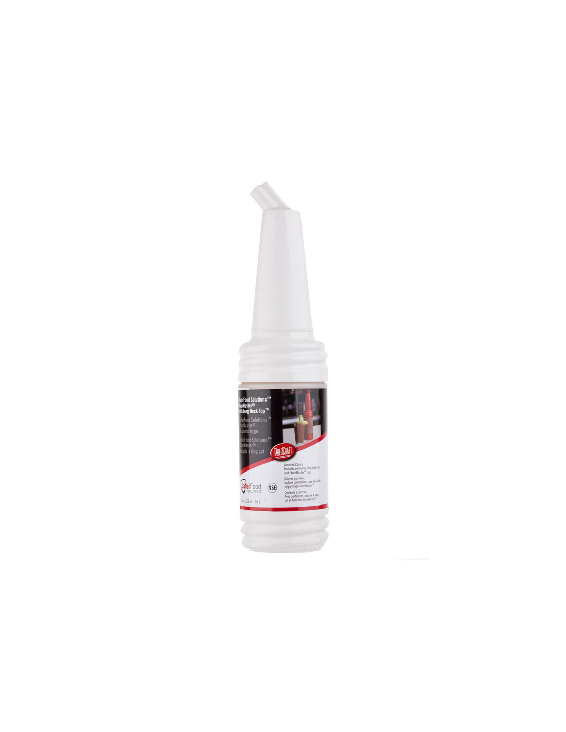 Tablecraft Recipiente PourMaster con vertedor cuello largo 1 L Blanco