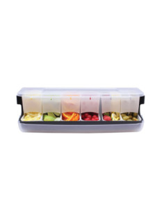 Tablecraft 6 recipientes de 710 ml - 51 x 17 x 16,5 cm