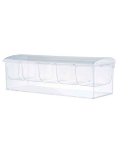 Tablecraft Dispensador condimentos de 5 insertos 565 ml - 42 x 41,5 x 12,5 cm