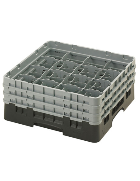 CAMBRO - 16S638-110 - Cesta de lavado 16 comp. 3 alturas - 10,9 cm Ø máx. - alt. máx. 17,6 cm - 50 x 50 x 22,5 cm